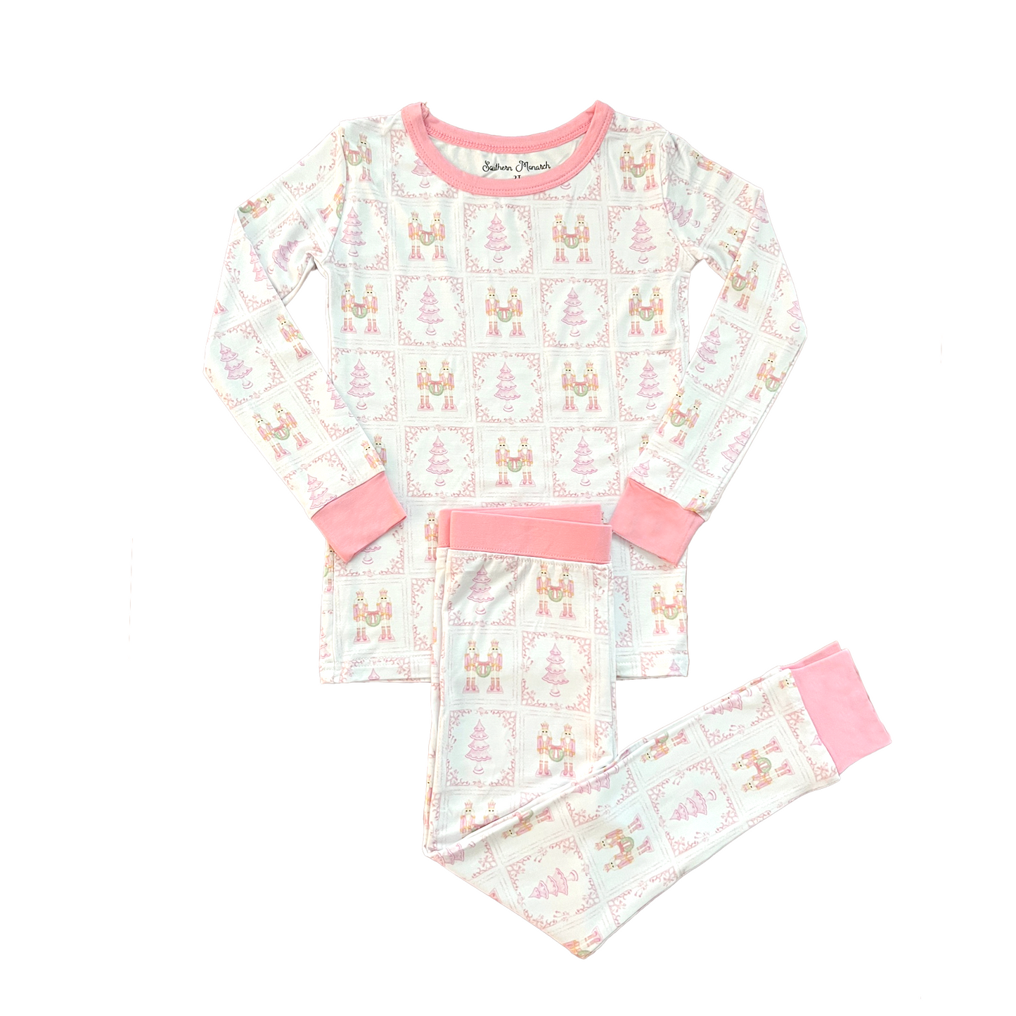 Nutcrackers & Christmas Trees Pajama Set
