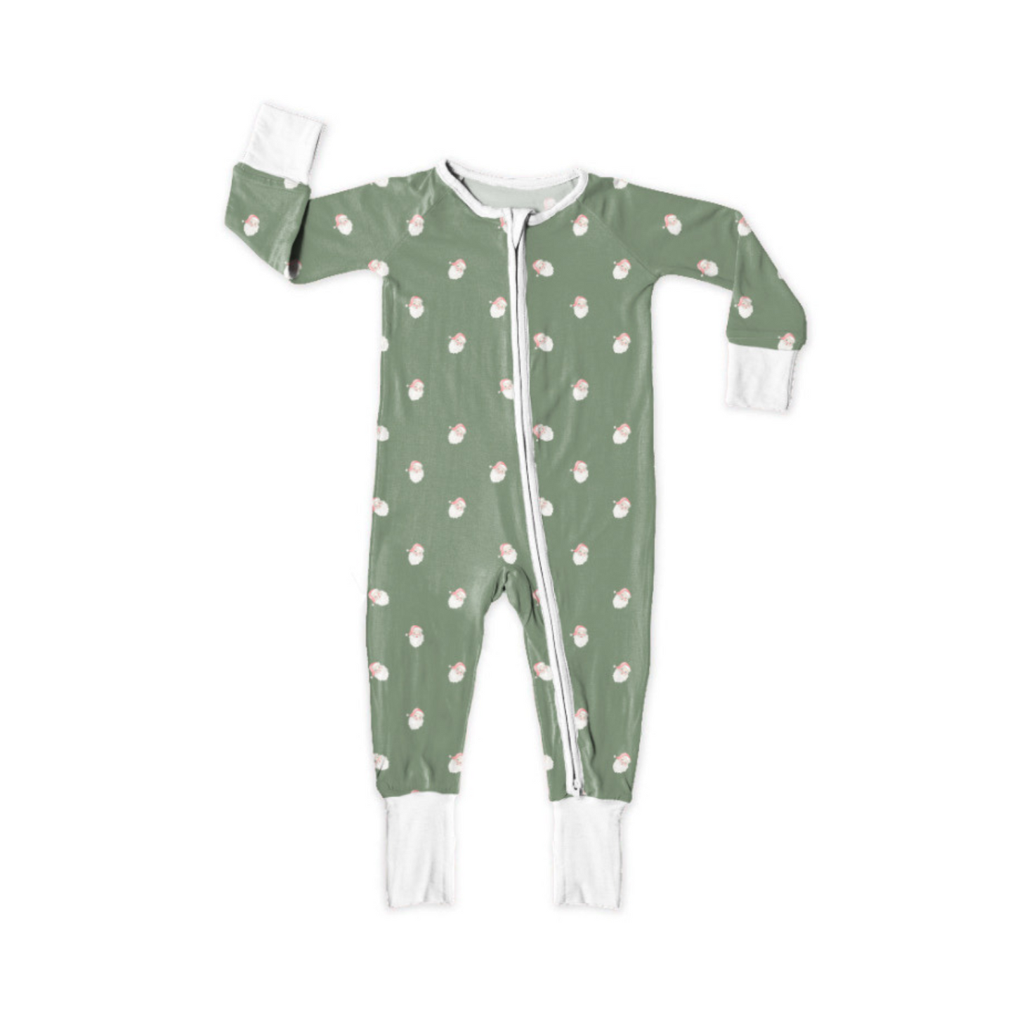 Vintage Santas Green Zippy