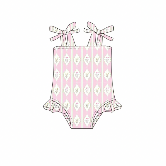 Pink Poppies Swimsuit (RTS)