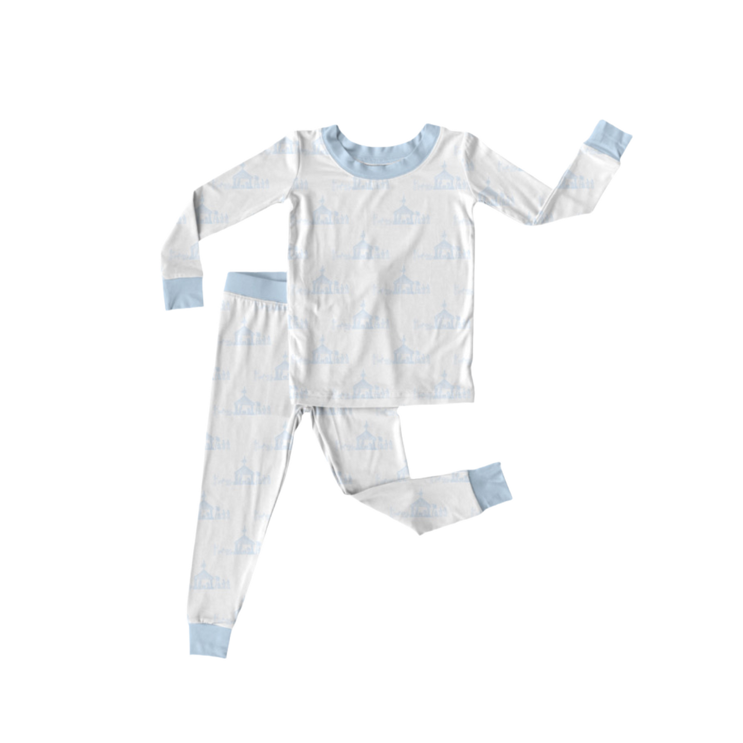 Silent Night Blue Pajama Set (Pre-Order)