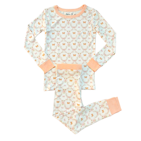 Butterfly Gardens Pajama Set (Ready to Ship)