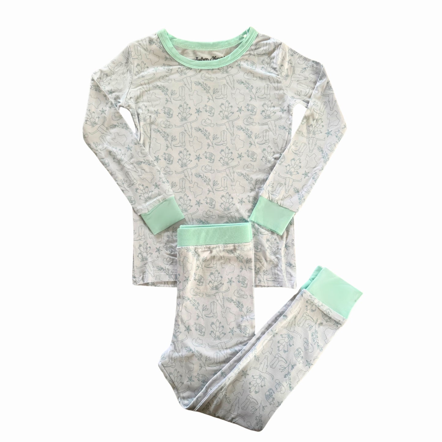 Lone Star Teal Pajama Set (Ready to Ship)