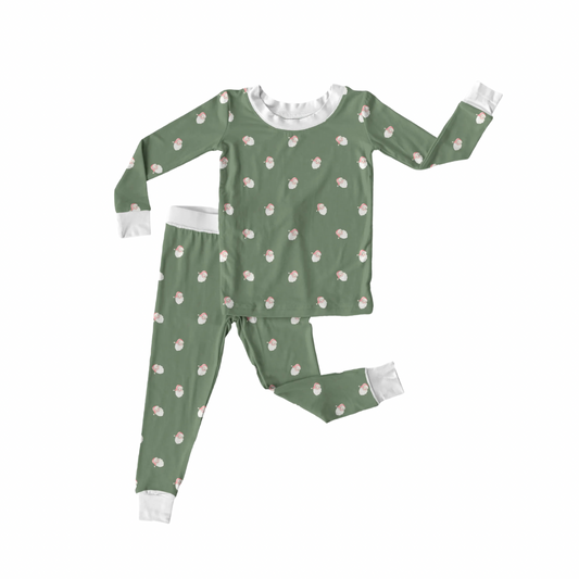 Vintage Santas Green Pajama Set (Pre-Order)