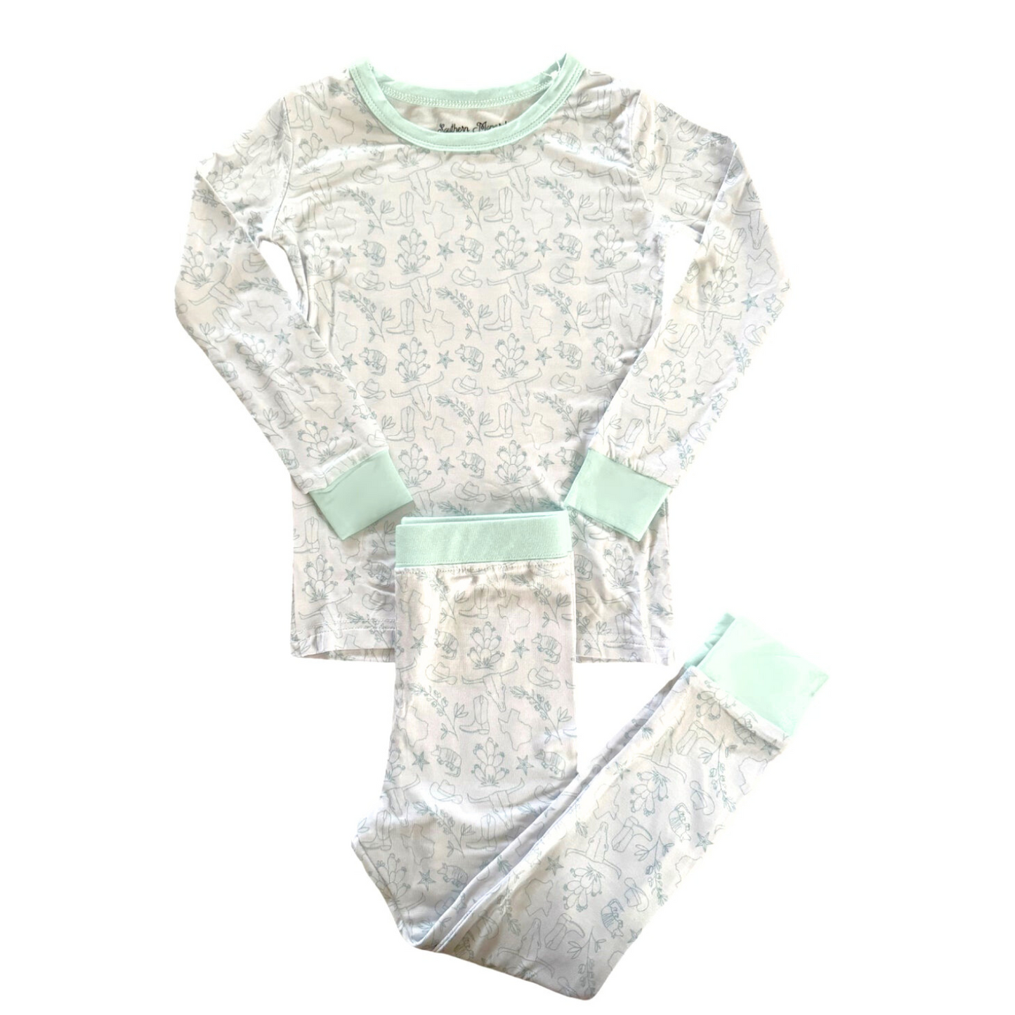 Lone Star Teal Pajama Set (Ready to Ship)