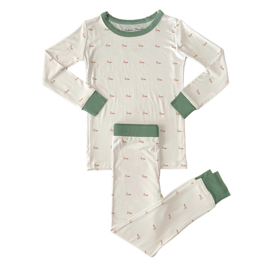 Floating Ducks Pajama Set (Ready to Ship)