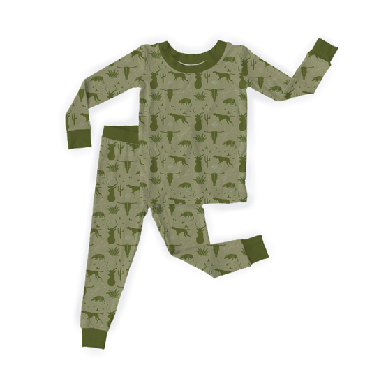 Frio Norte Green Pajama Set (Ready To Ship)